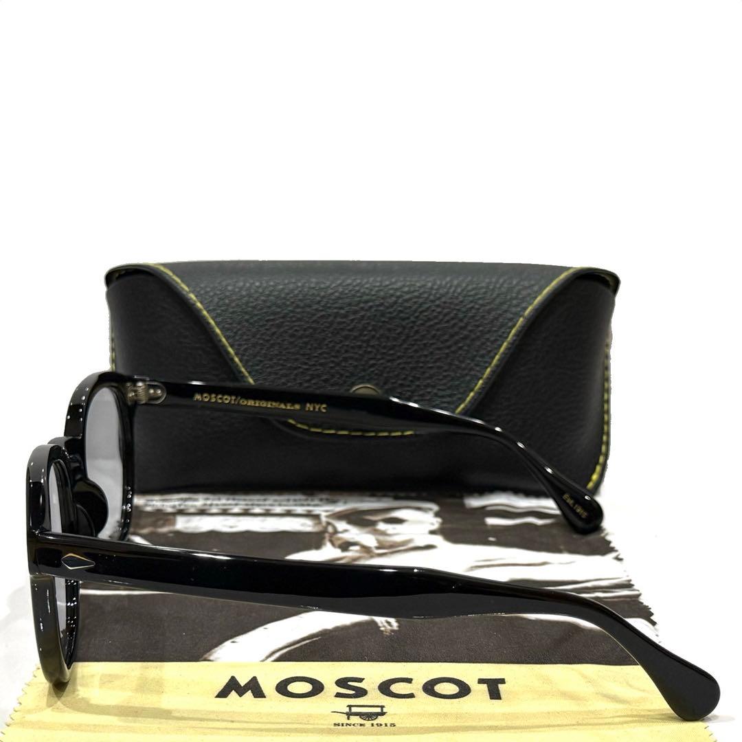 【極美品】正規品 モスコット レムトッシュ 52 ブラック ライトグレーレンズ