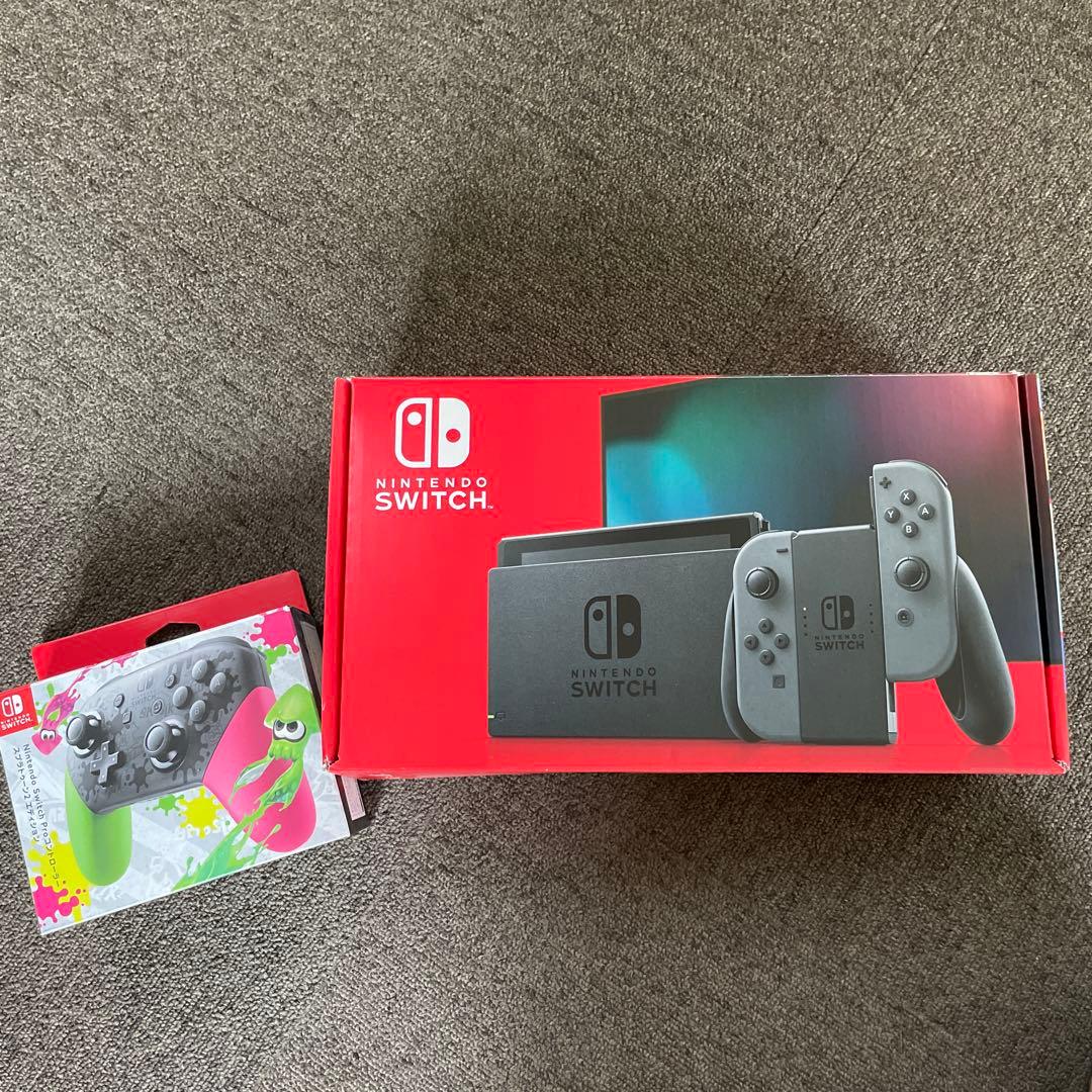 Nintendo Switch 本体 グレー　プロコンセット