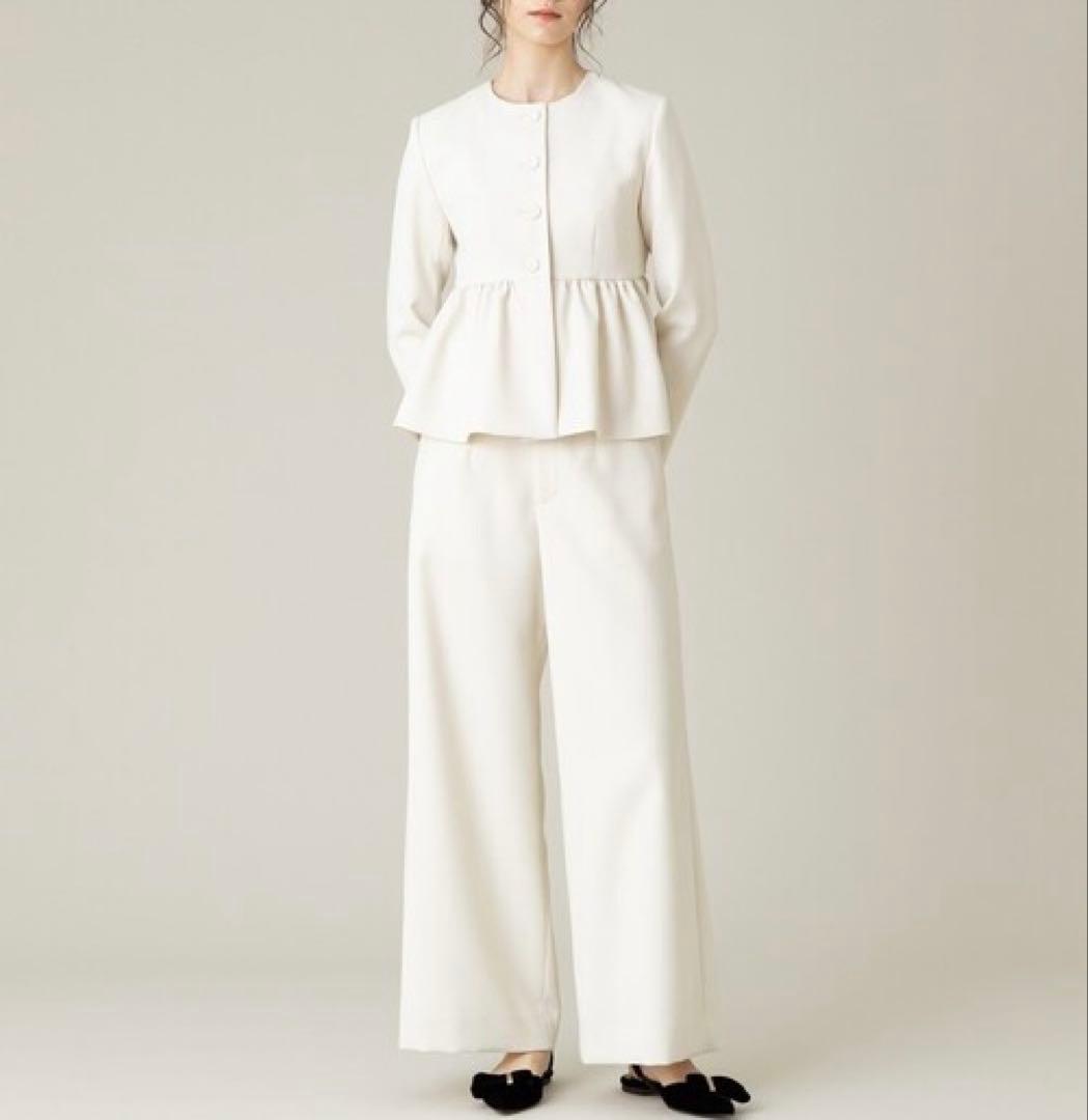 bluesky様　極美品✨24AW 完売品 ルルウィルビー カルゼペプラムジャケ