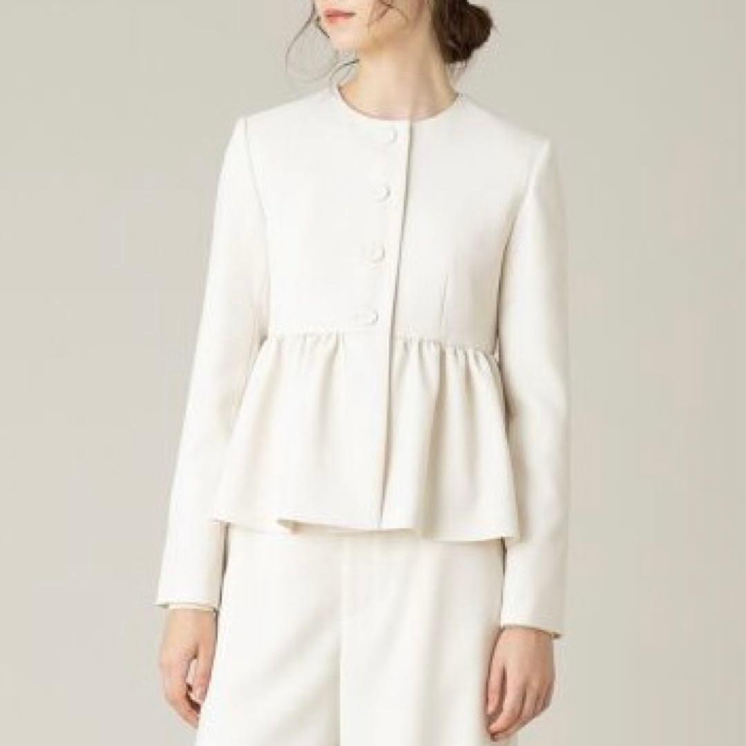 bluesky様　極美品✨24AW 完売品 ルルウィルビー カルゼペプラムジャケ