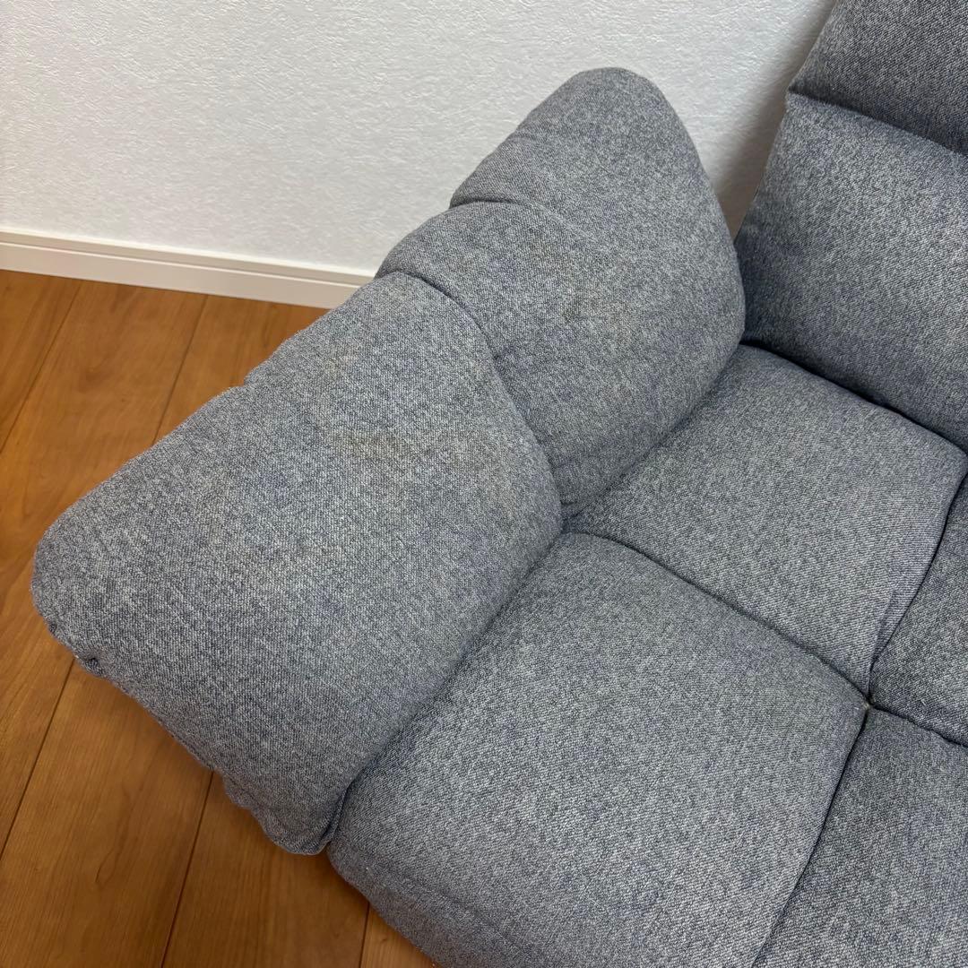 ニトリ　カジュアルソファー　2人がけ　グレー　ポケット付き　新生活　一人暮らし