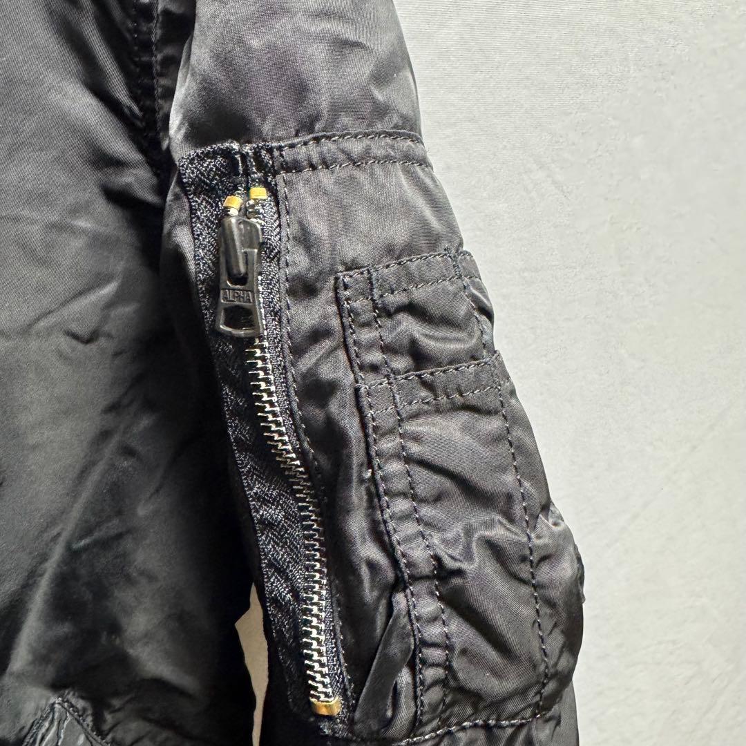 XLサイズ　ALPHA アルファ　MA-1 フライトジャケット　ブラック