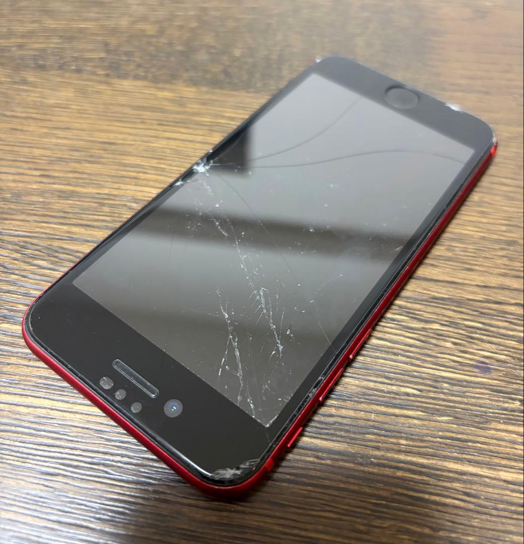 iPhone 8 レッド　画面ひび割れあり　256GB ジャンク