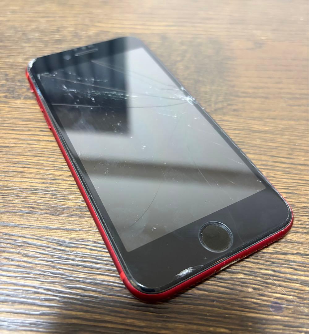 iPhone 8 レッド　画面ひび割れあり　256GB ジャンク