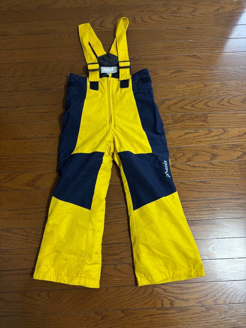 Phenix 子ども用スキーウェア 110ｃｍ　イエロー/ネイビー