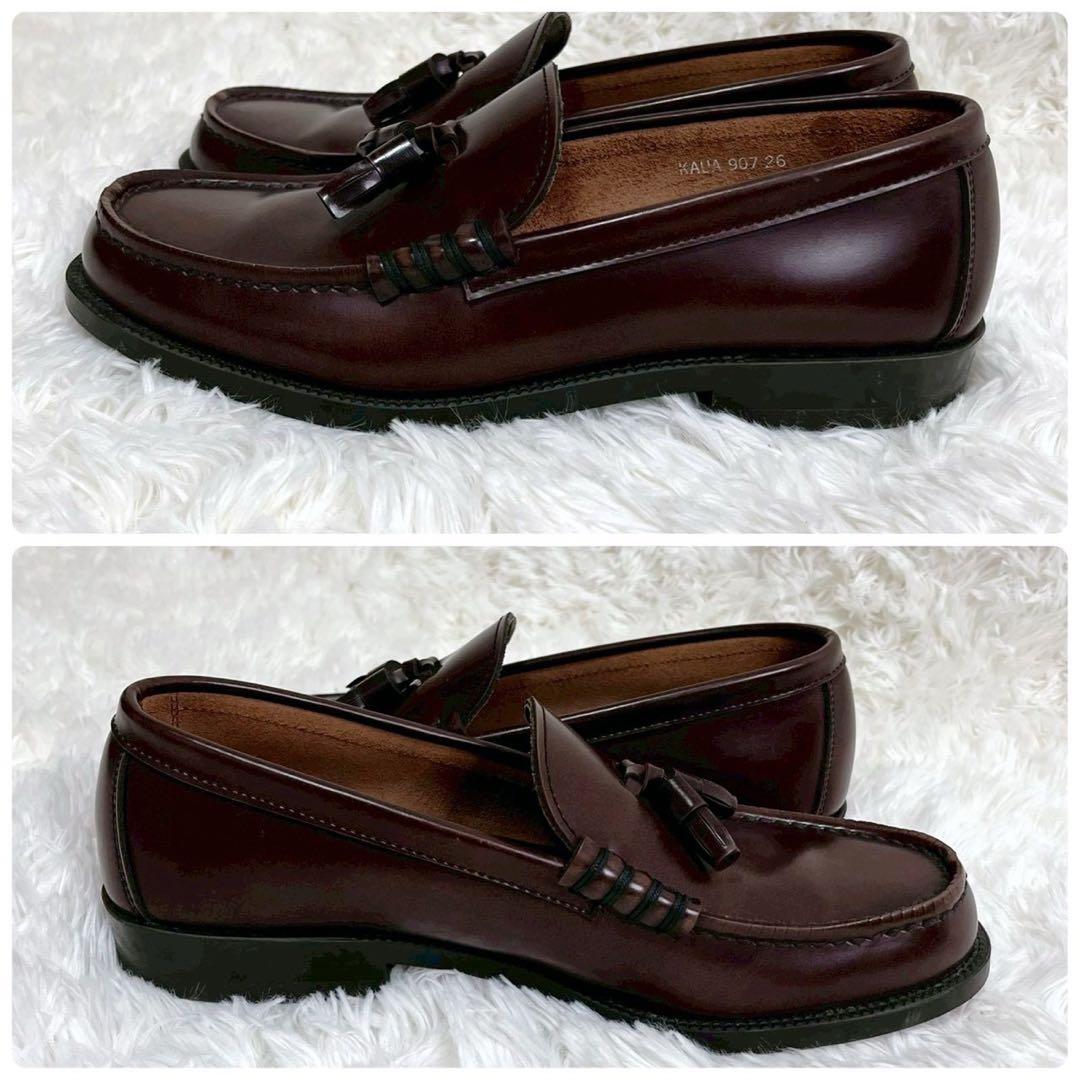 未使用級 HARUTA タッセルローファー 907 ブラウン 26 ハルタ