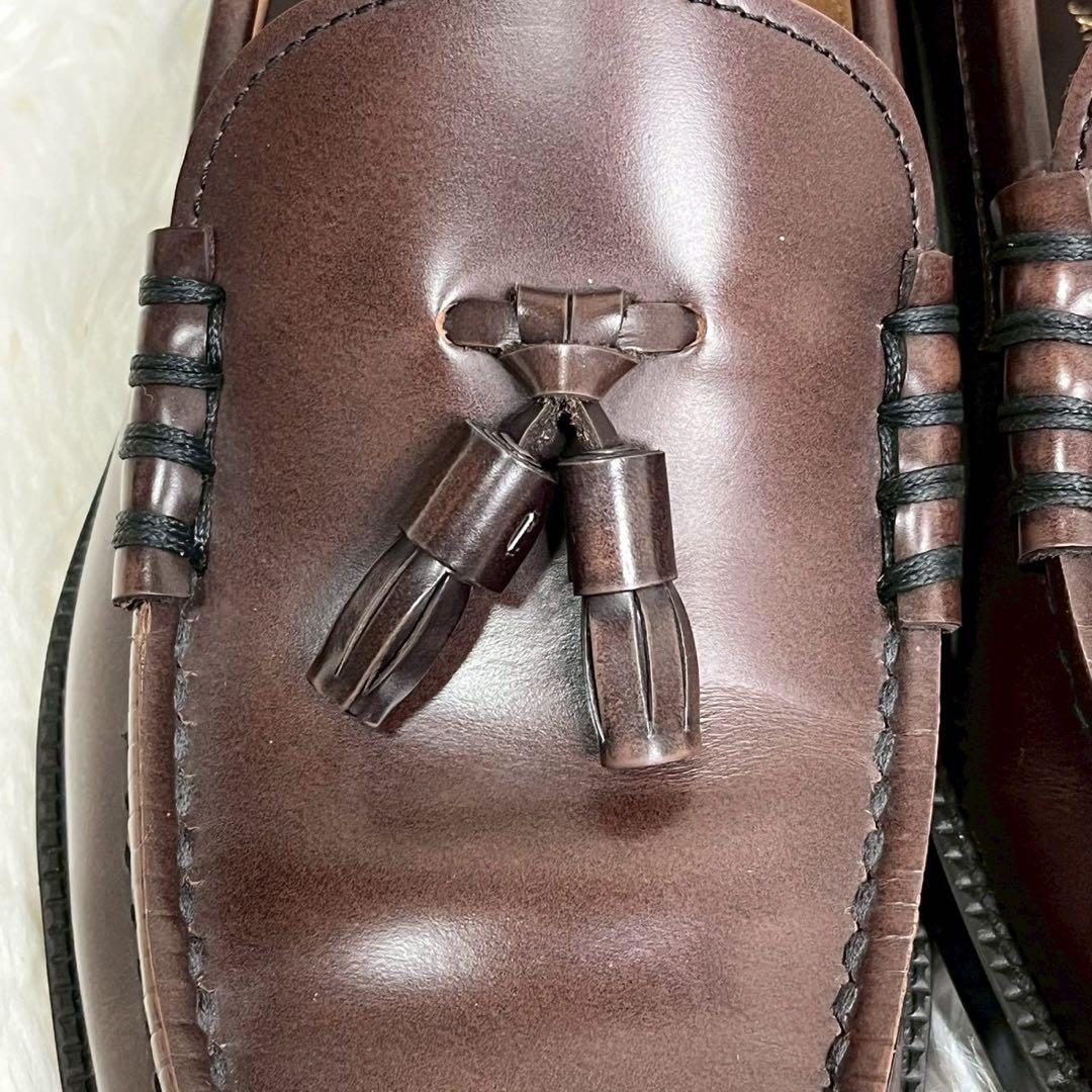 未使用級 HARUTA タッセルローファー 907 ブラウン 26 ハルタ