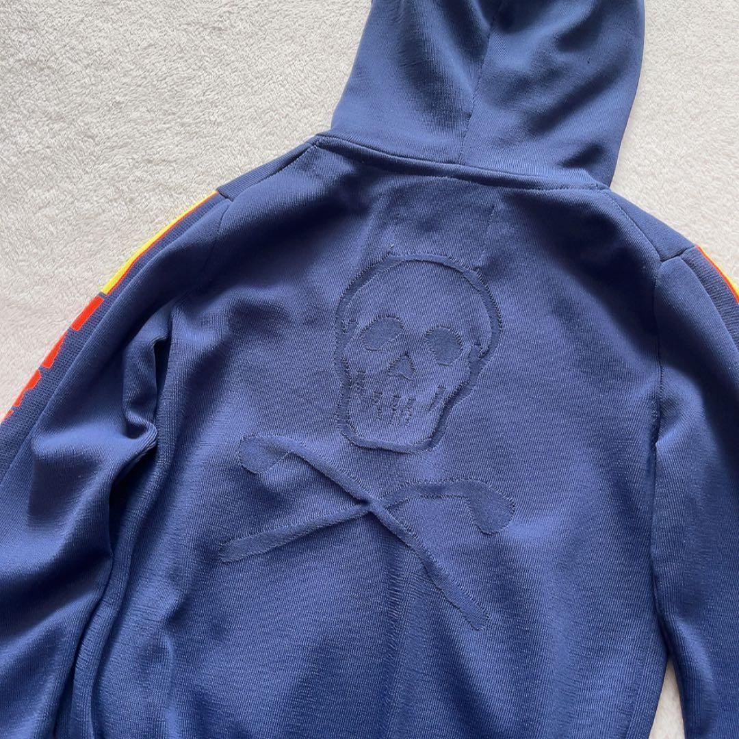 極美品 　マークアンドロナ 　ニット　セットアップ　パーカー　スカート ネイビー