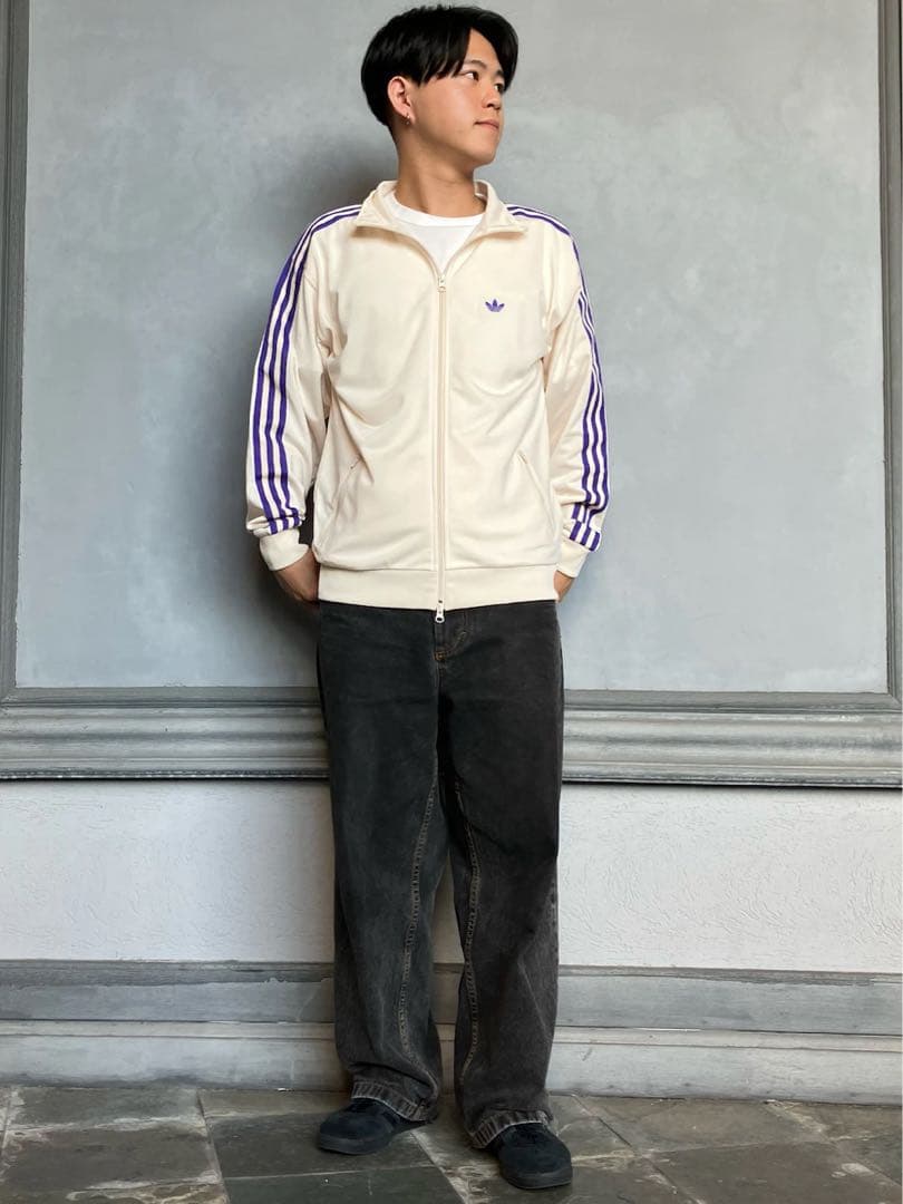 新品 adidas オリジナルス トラックジャケット アイボリー ホワイト XL