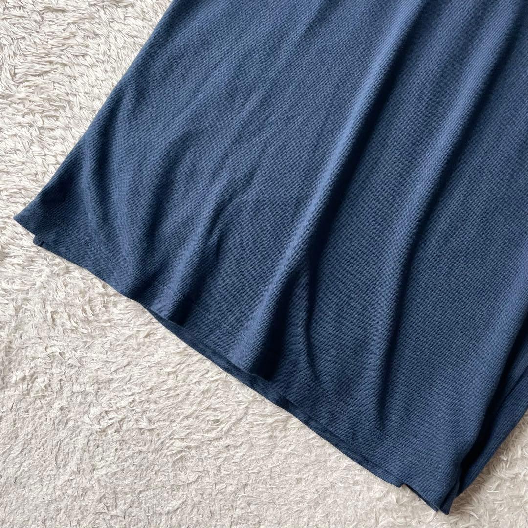 新品タグ付 LUIGI BORRELLI ポロシャツ 50 ブルー