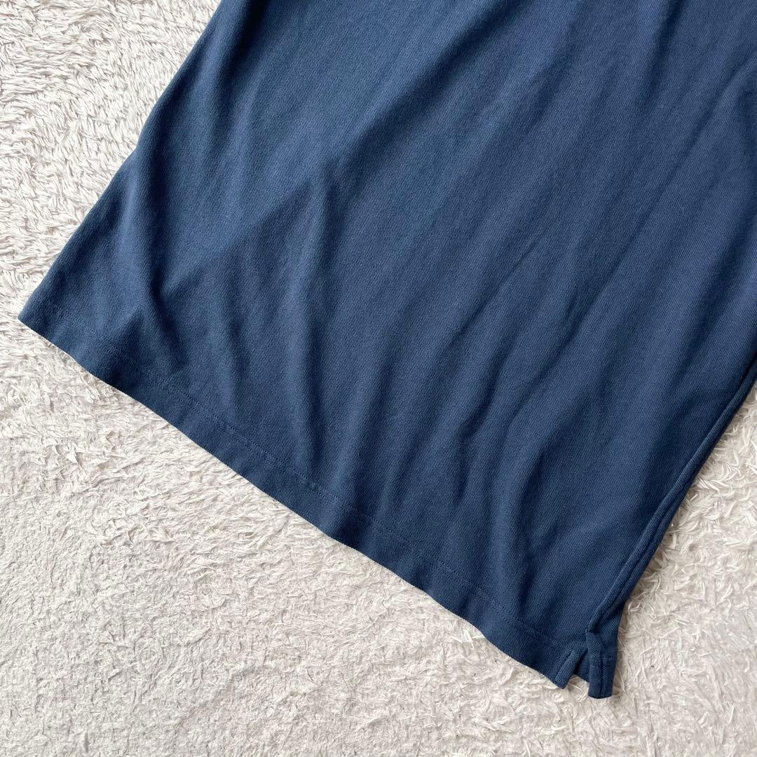 新品タグ付 LUIGI BORRELLI ポロシャツ 50 ブルー