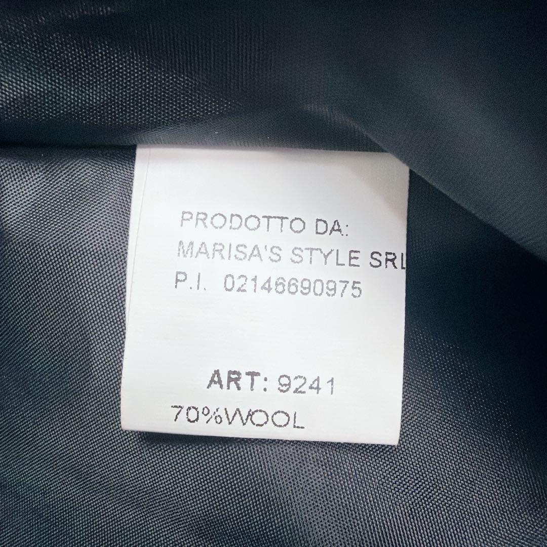 SUPEPOSER ITALY 立体 花柄 圧縮 ウール コート バルーン