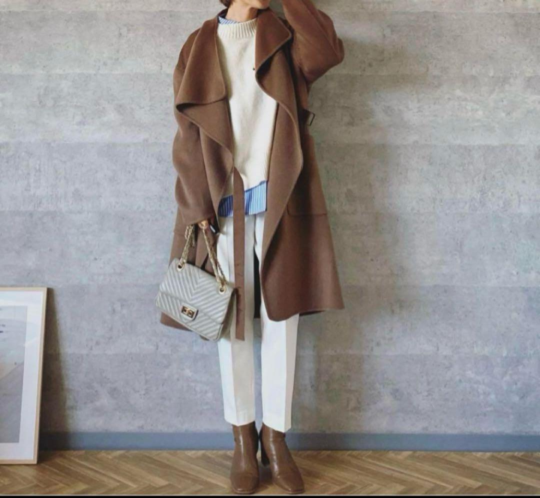 ユニクロ　UNIQLO ジルサンダー　+J カシミヤブレンドノーカラーコート