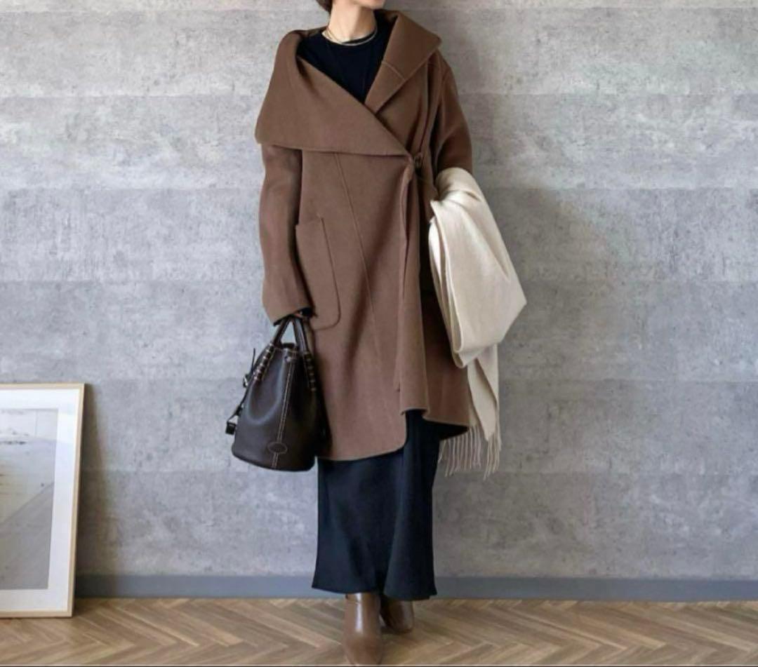 ユニクロ　UNIQLO ジルサンダー　+J カシミヤブレンドノーカラーコート