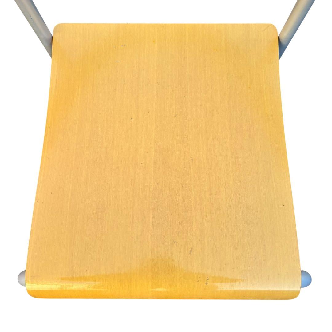 廃盤品　2脚　arflex TWIN ダイニングチェア　木製　曲げ　湾曲