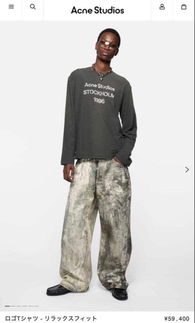 s*様 acne studios ロンT Sサイズ