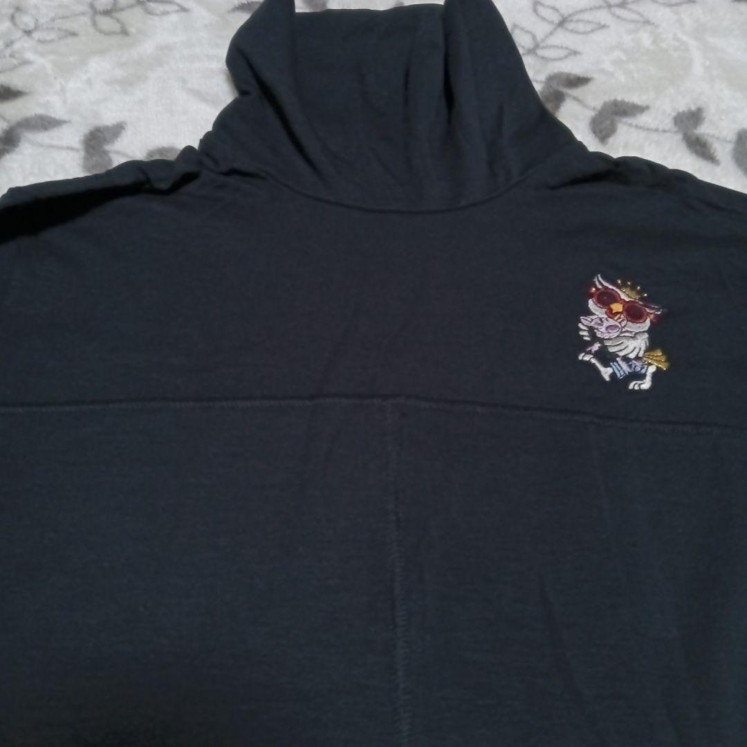 未使用　アルベロベロ　ハイネックカットソー　ブラック　黒　タートルネック