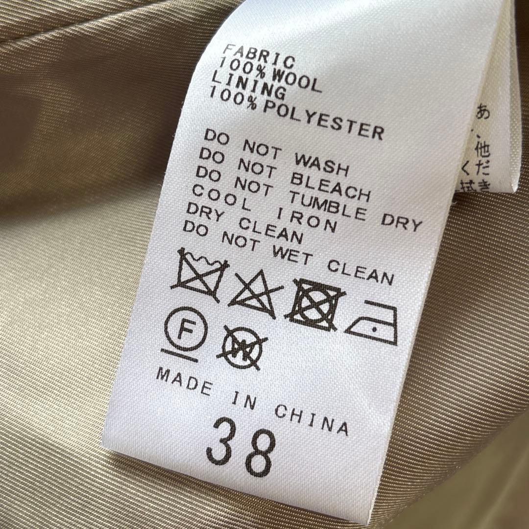 ジャーナルスタンダード 23AW スーパー140ビーバーノーカラーショートコート