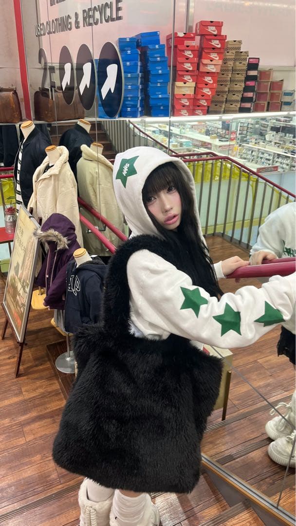 トップス Shhh Design Zip Hoodie (White)