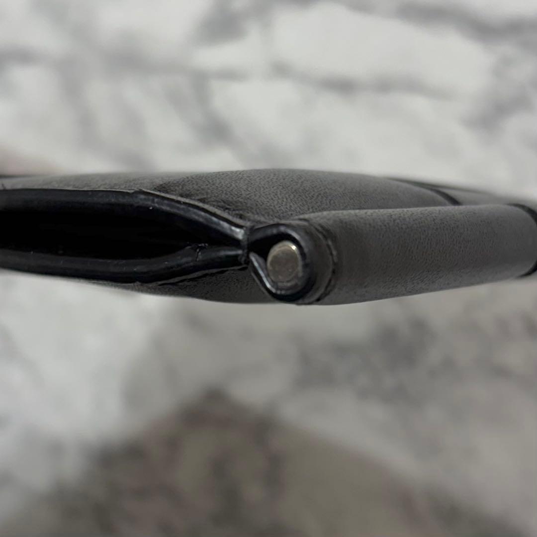 ボッテガヴェネタ カセット マネークリップ 二つ折り財布 ブラック