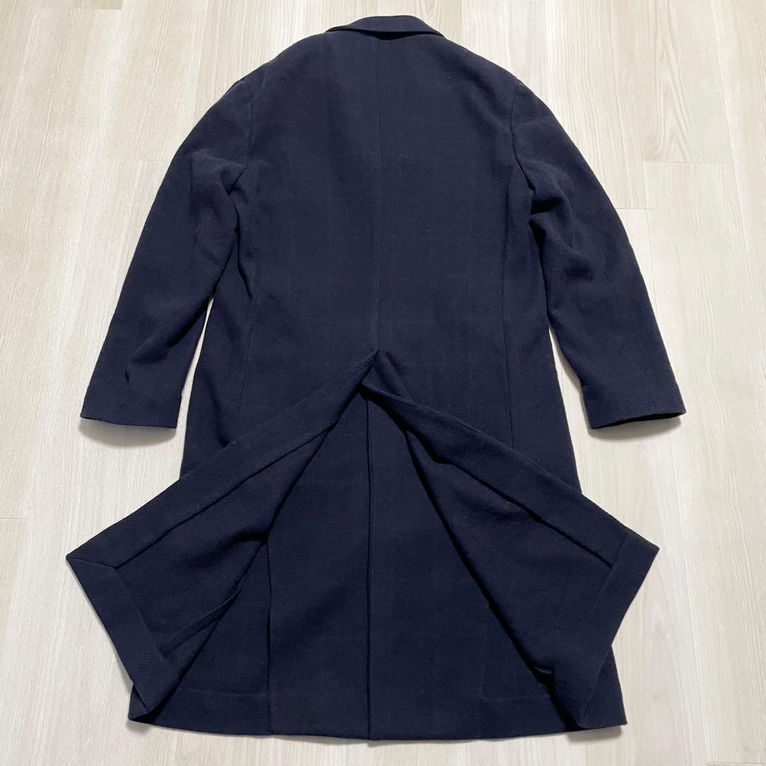 CARUSO【バタフライ 美品】チェスターコート Lサイズ位 ビジネス メンズ