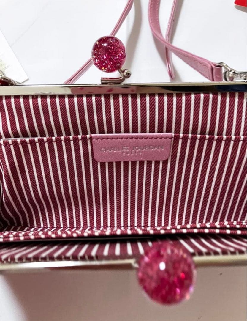 【新品未使用】シャルルジョルダン　がま口ポシェット　財布　長財布　ショルダー