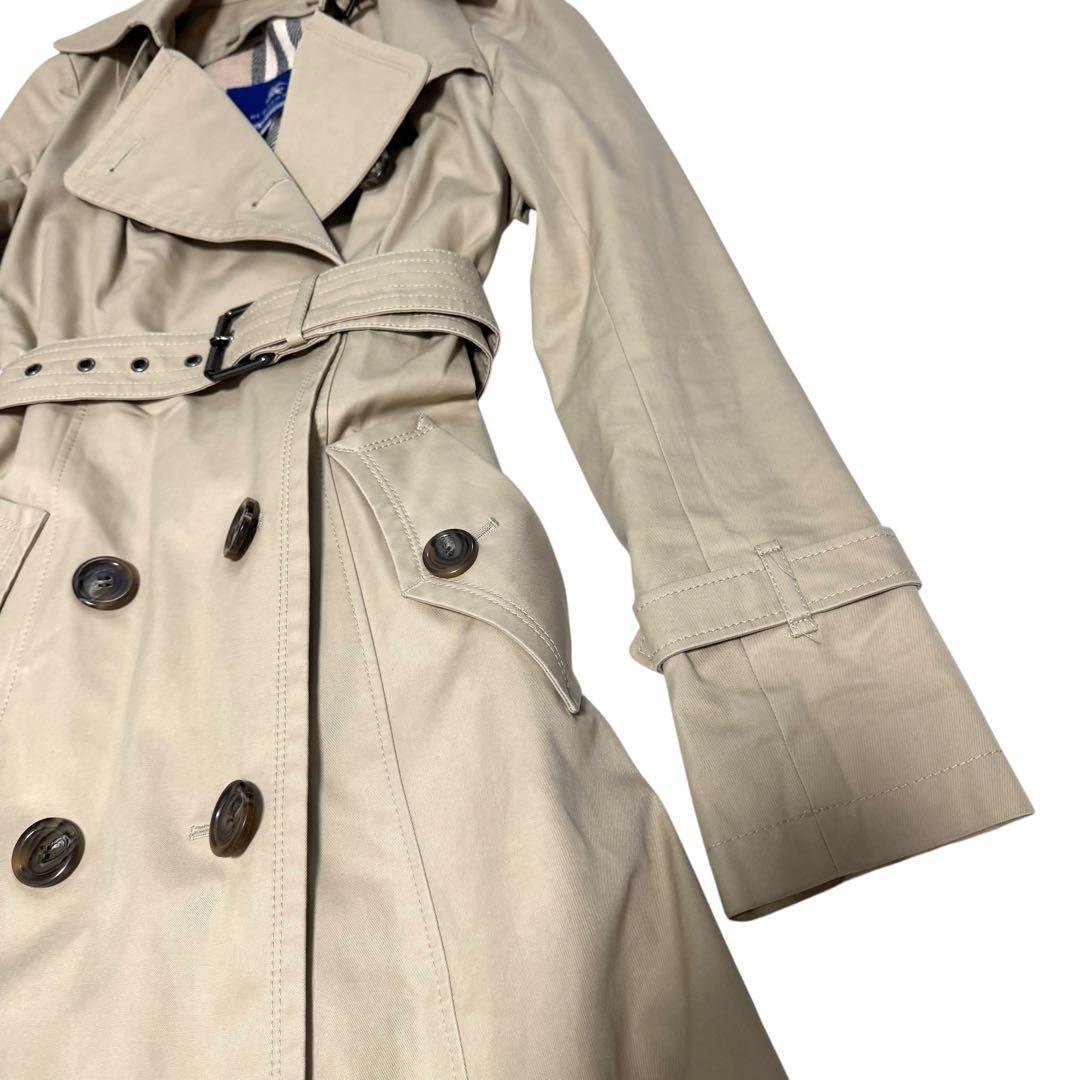 バーバリーブルーレーベル ハニーベージュ ライナー トレンチコート　ノバチェック