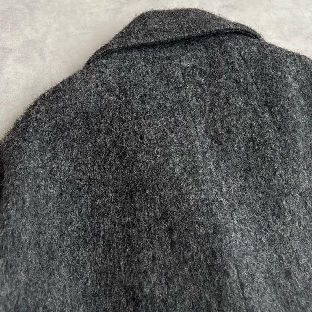 COLLAGE GALLARDAGALANTE ウール混シャギーPコート　グレー