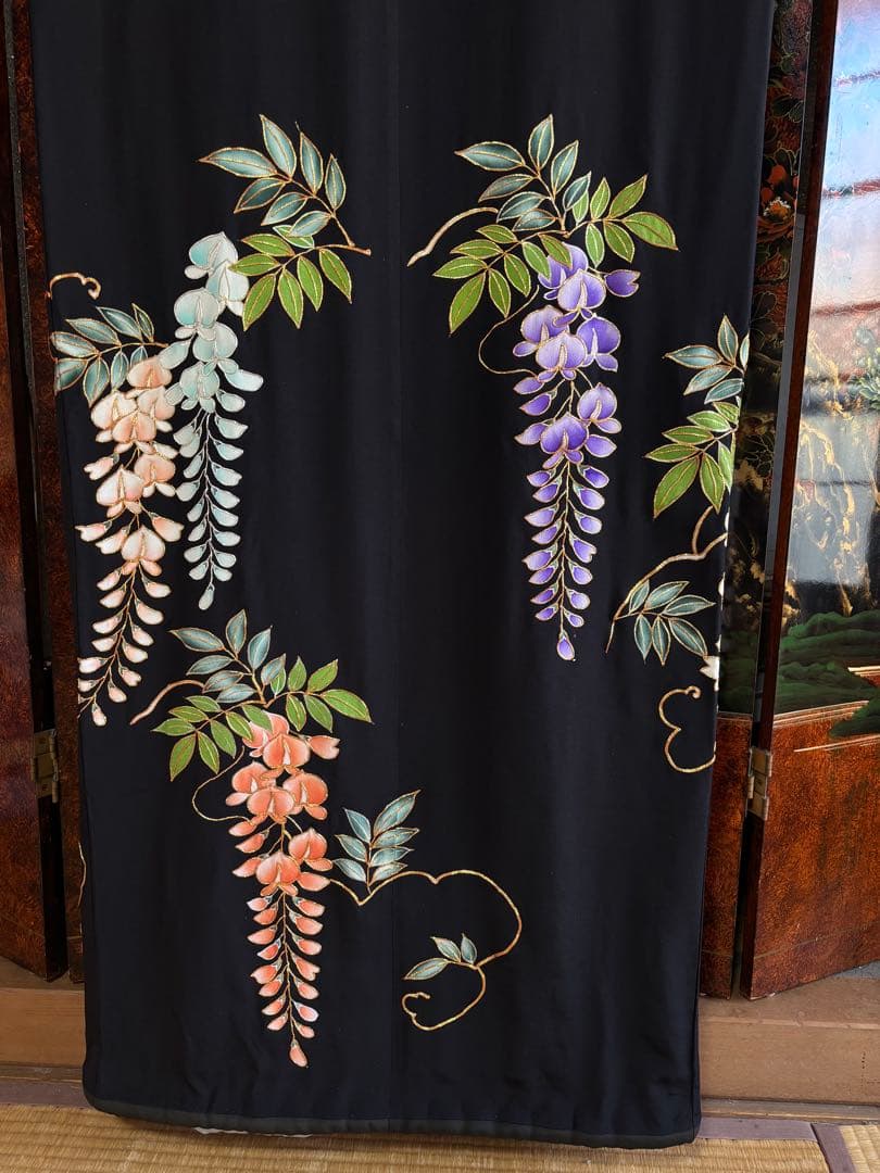 正絹・芸者裾引き(舞台用)、日舞・お芝居などに