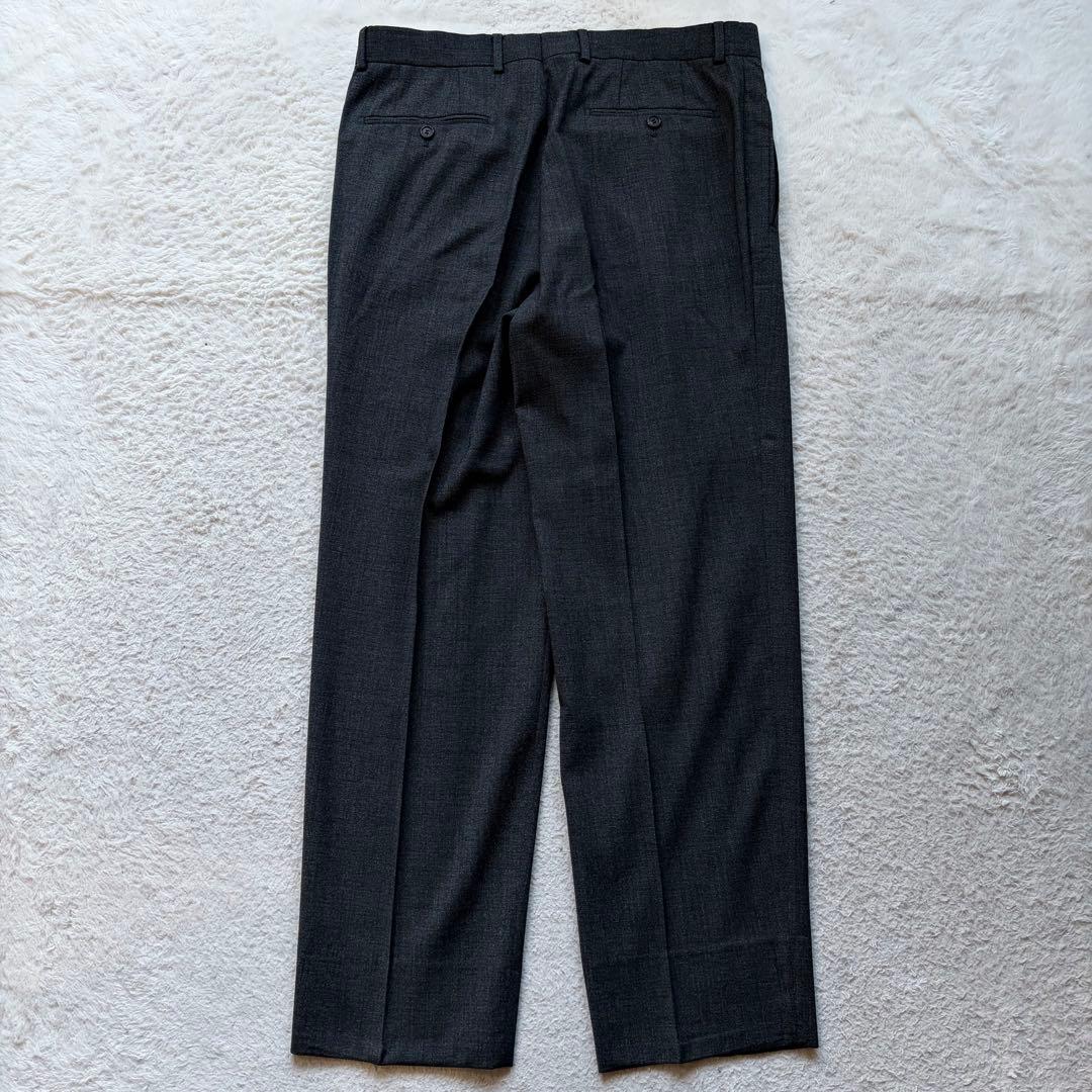 【美品】ヒューゴボス スーツ セットアップ ウール ストレッチ グレー 2XL