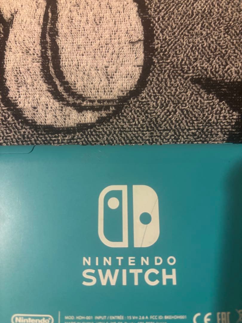 スイッチライト本体　初期化済み　ケース　ドラゴンボールカセット付き　ターコイズ