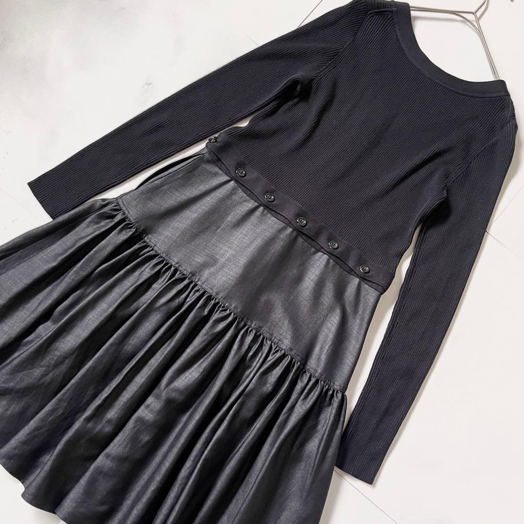 美品✨ フォクシー アディアム ロングワンピース コンバーチブルニットドレス S