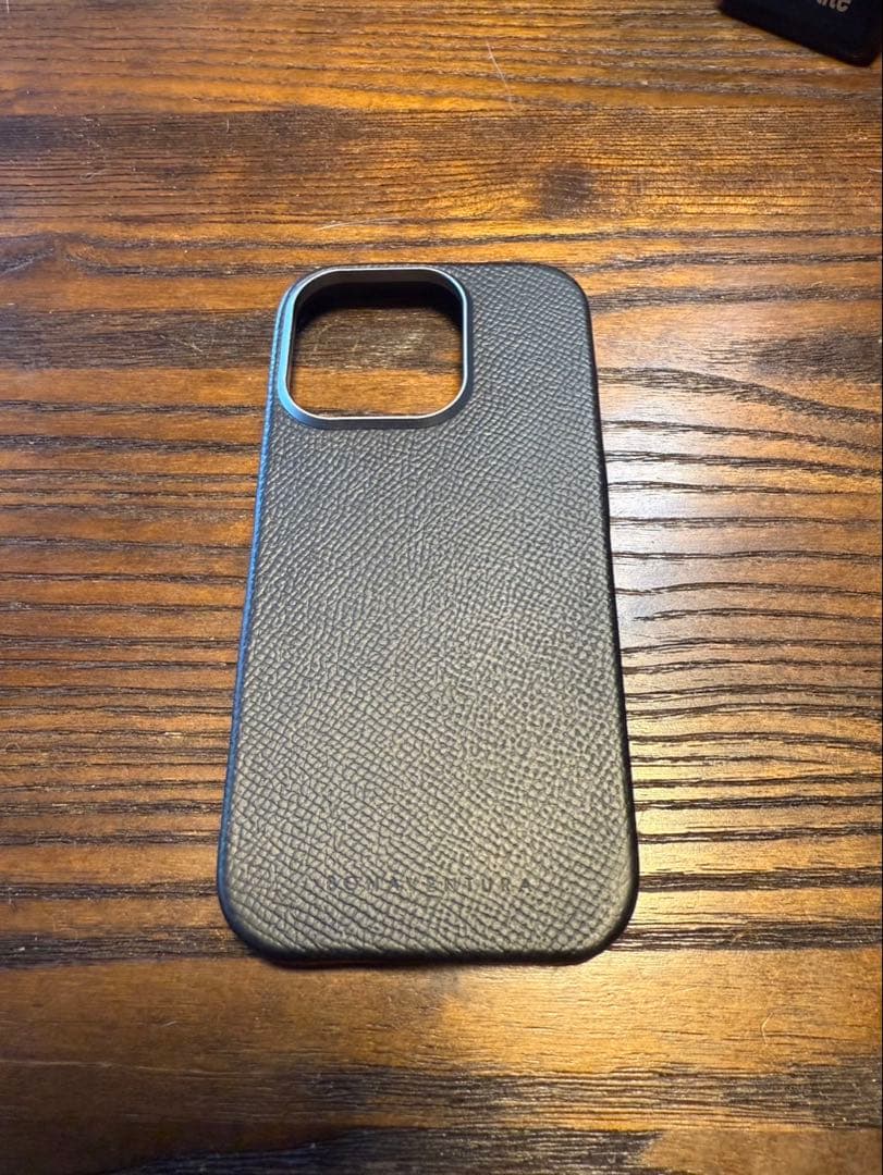 Bonaventura ブラック レザー iPhone用ケース