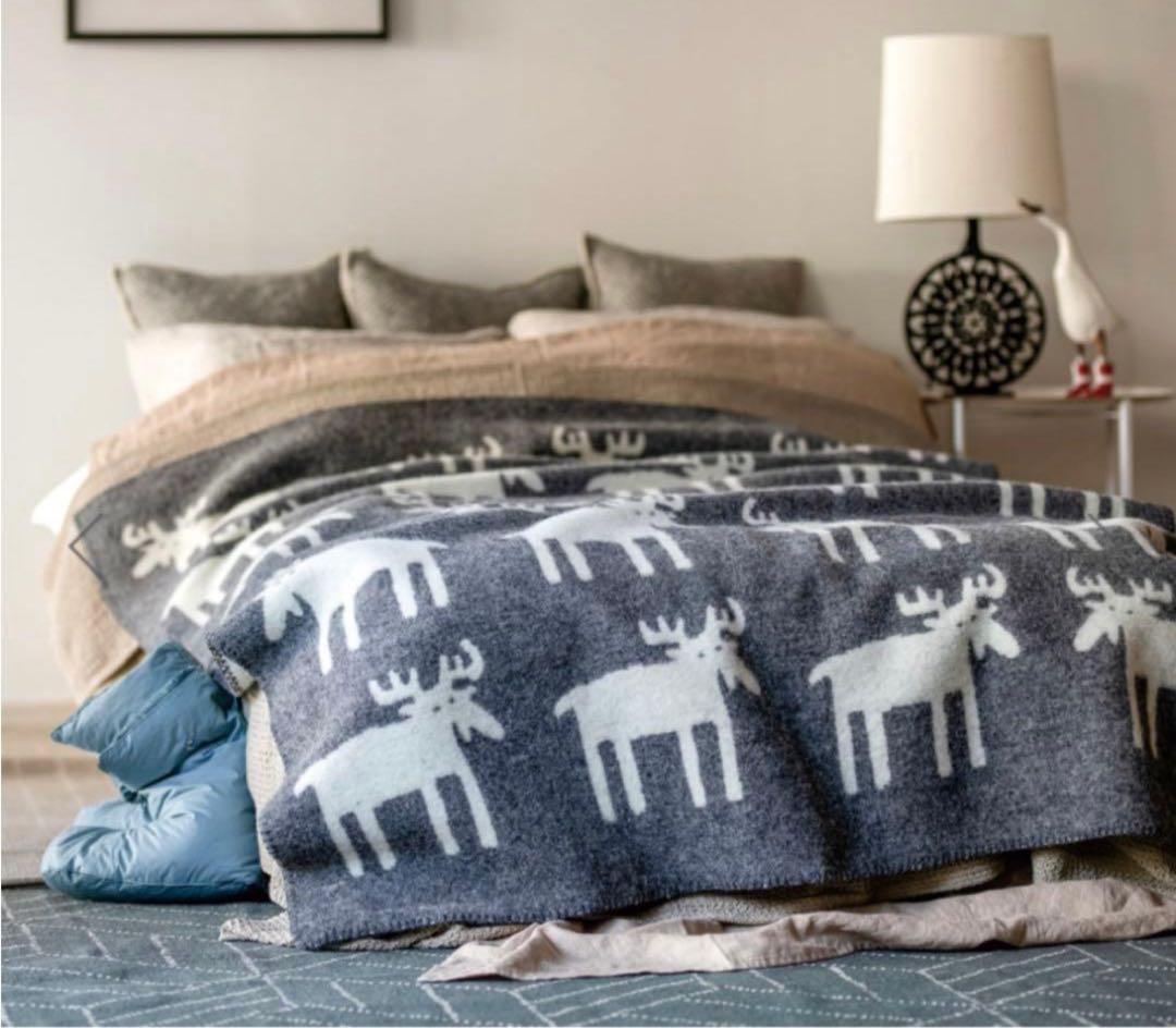 【新品未使用】ACTUS伊勢丹取扱い☆KLIPPANスローケット130×180