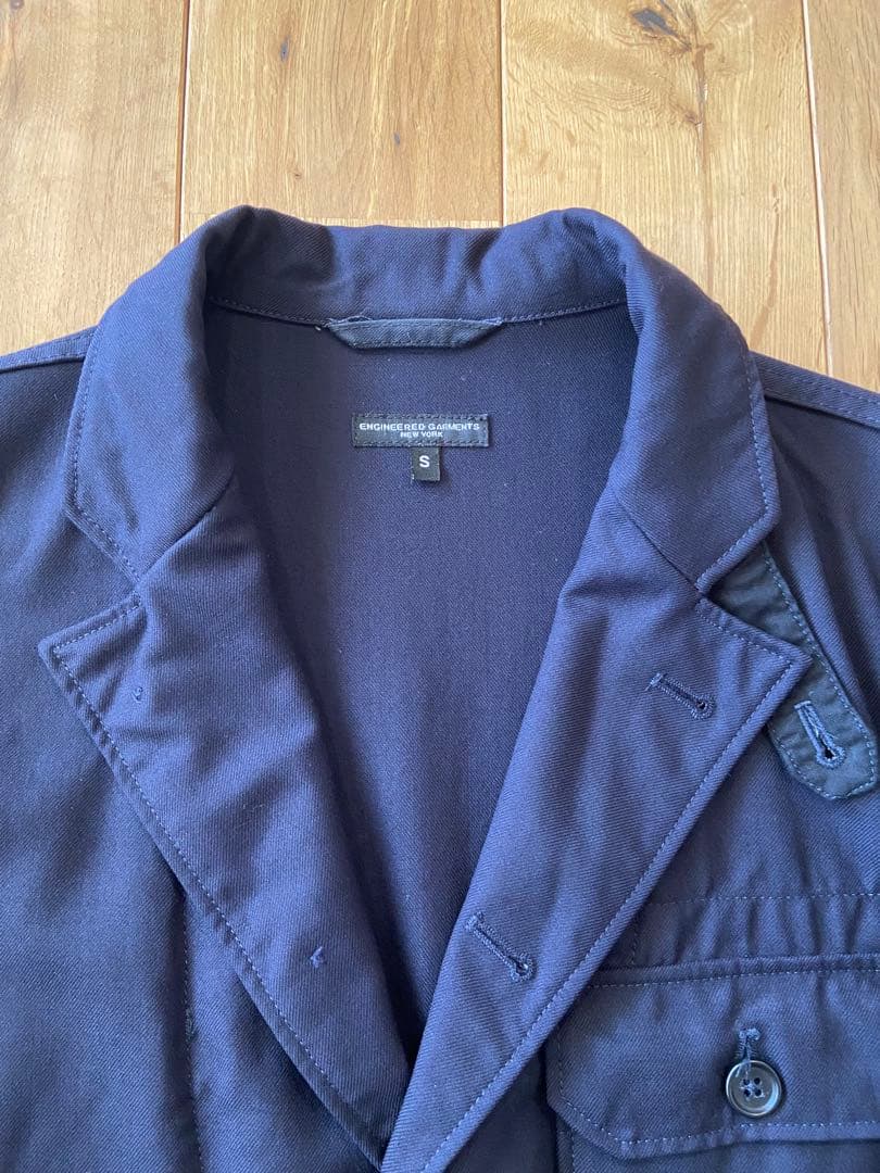 エンジニアド ガーメンツ　ウールサージ　ベンソン　ジャケット　ネイビー