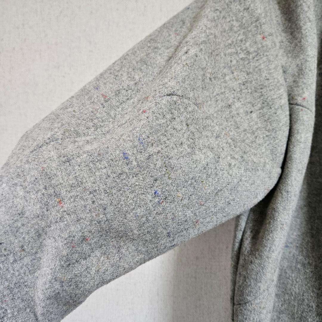 ENFOLD グレー ダブルブレスト チェスターコート カラーネップ　36