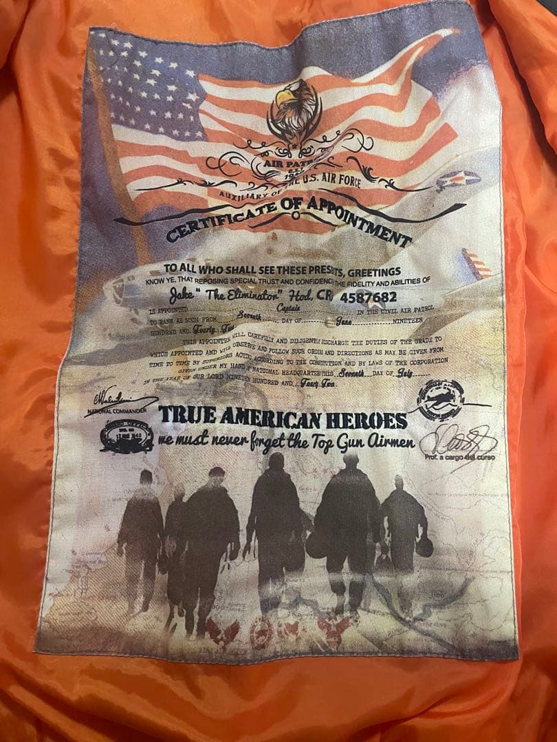 カオリン　 MA-1フライトジャケット トップガンモデル ミリタリー