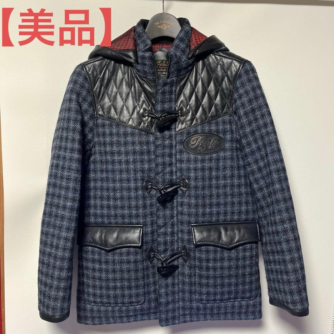 【美品】フラットヘッド／R.J.B × ハリス・ツイードキルティングコート