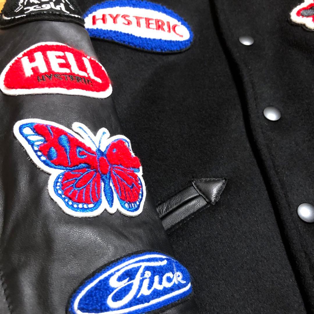 ヒステリックグラマー エックスガール コラボ 革レザー スタジャン