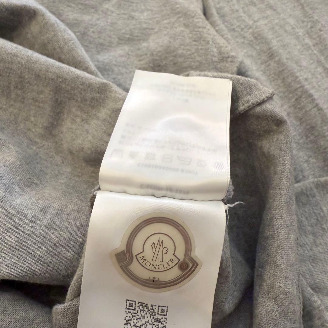 【美品】　国内正規品　MONCLER モンクレール　長袖　グレー　ロングTシャツ
