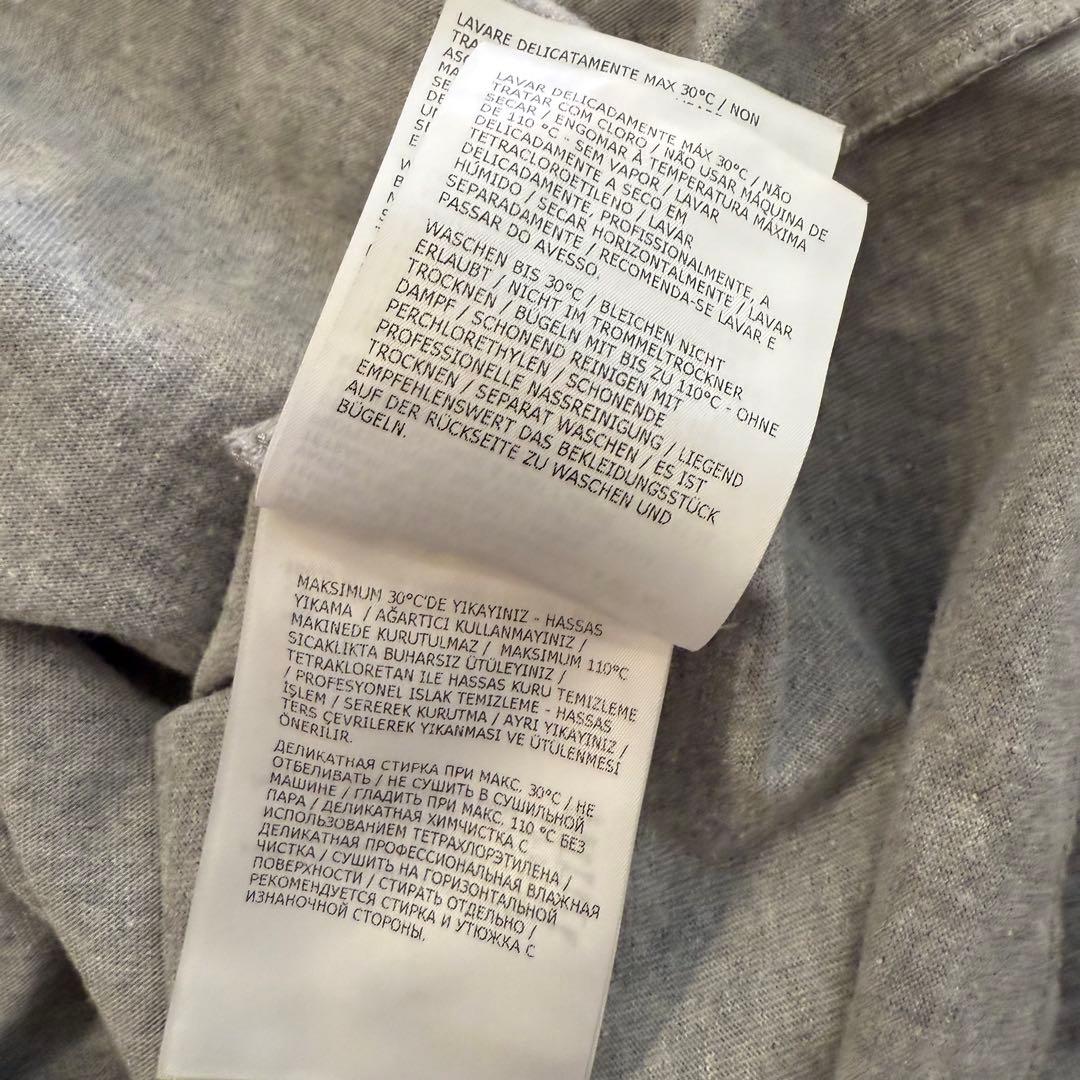 【美品】　国内正規品　MONCLER モンクレール　長袖　グレー　ロングTシャツ