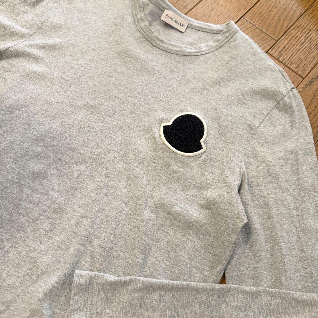 【美品】　国内正規品　MONCLER モンクレール　長袖　グレー　ロングTシャツ