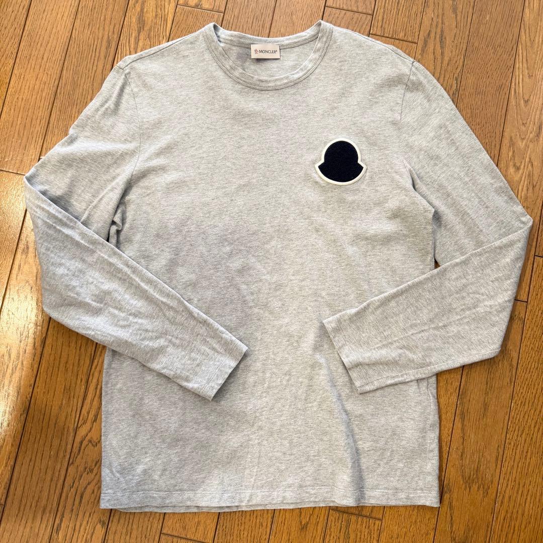 【美品】　国内正規品　MONCLER モンクレール　長袖　グレー　ロングTシャツ