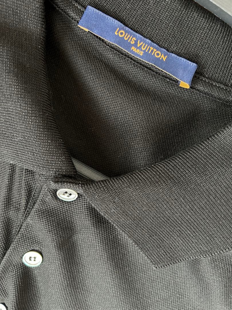 美品　LOUIS VUITTON クラシックショートスリーブピケポロ　BLACK