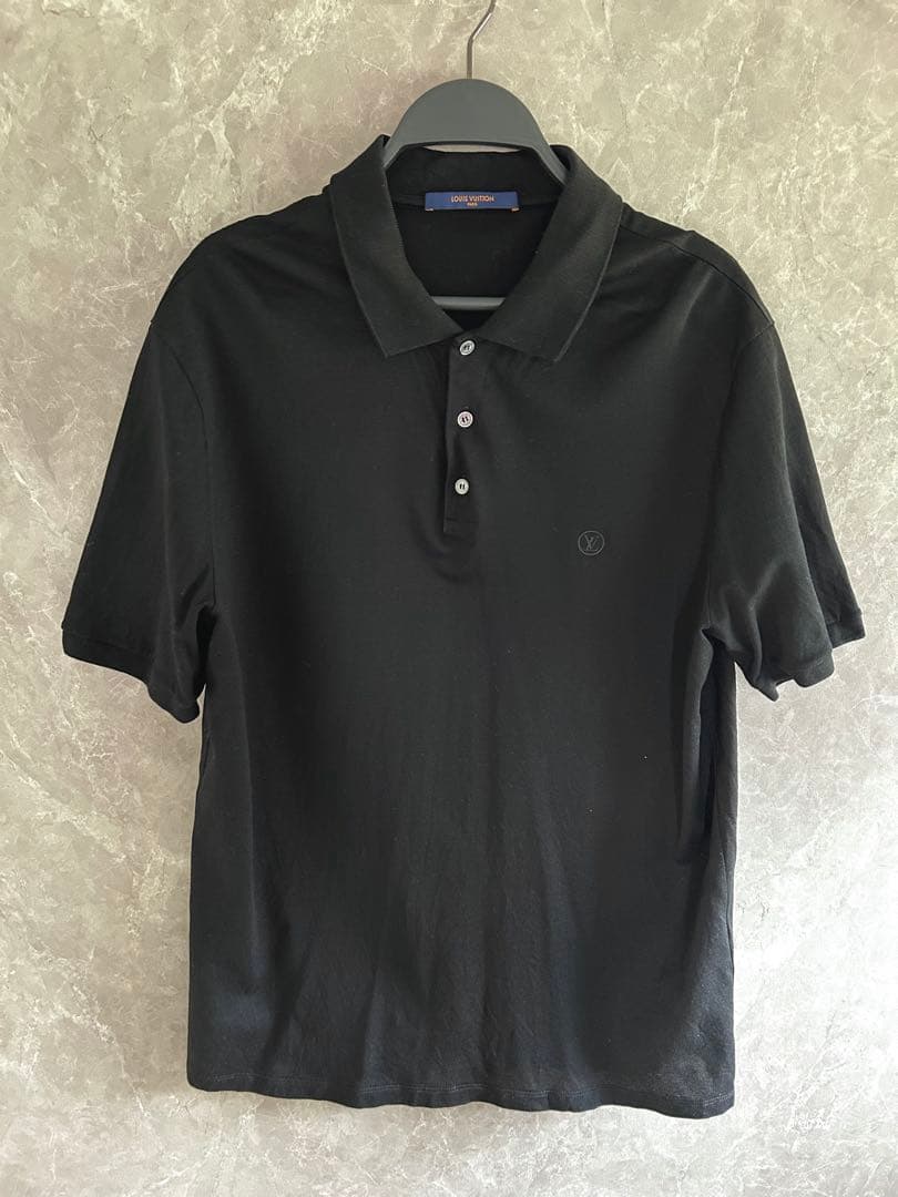 美品　LOUIS VUITTON クラシックショートスリーブピケポロ　BLACK