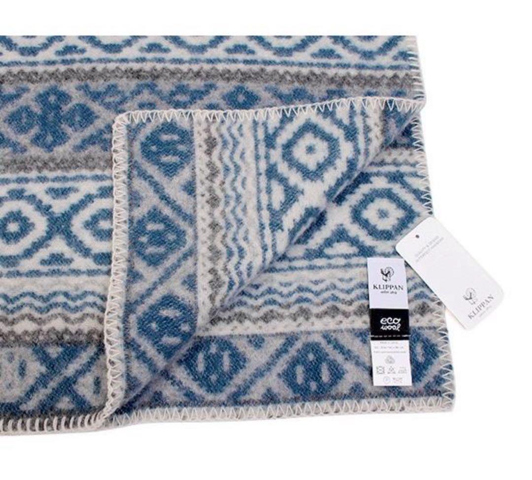 【新品未使用】ACTUS伊勢丹取扱い☆KLIPPANブランケット130×180
