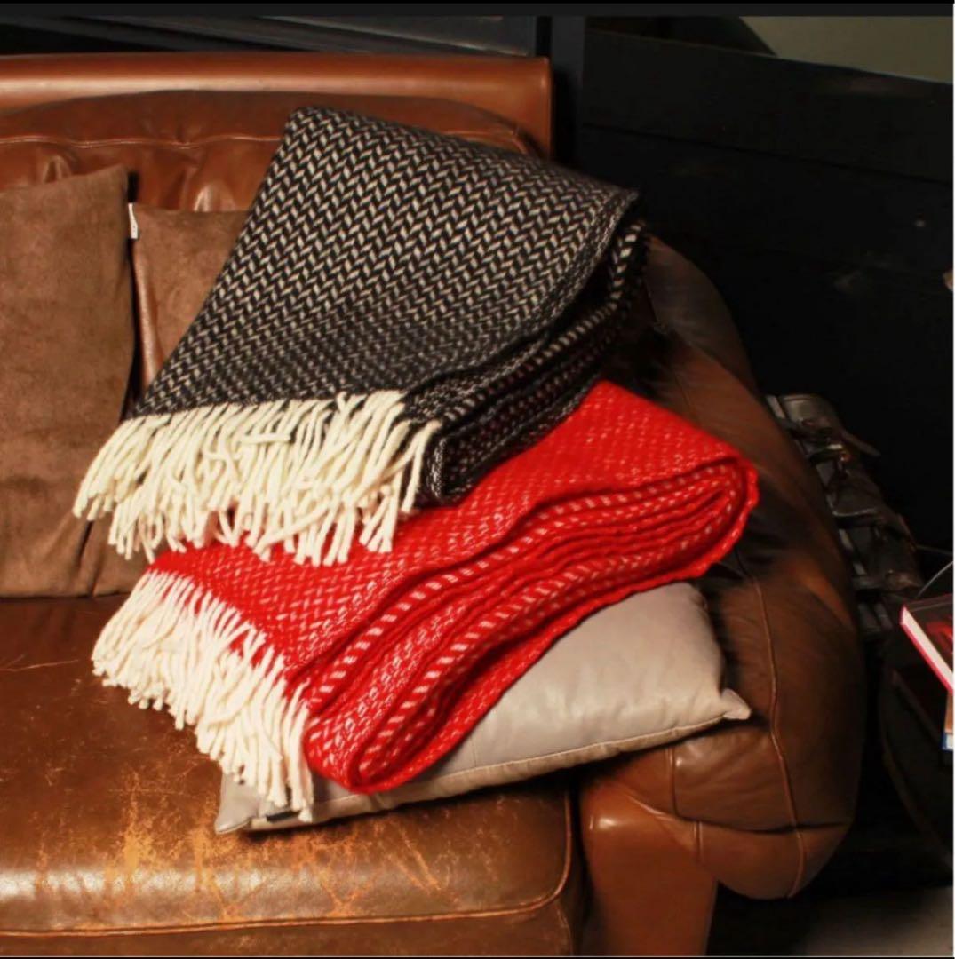 【新品未使用】ACTUS伊勢丹取扱い☆KLIPPANブランケット130×180