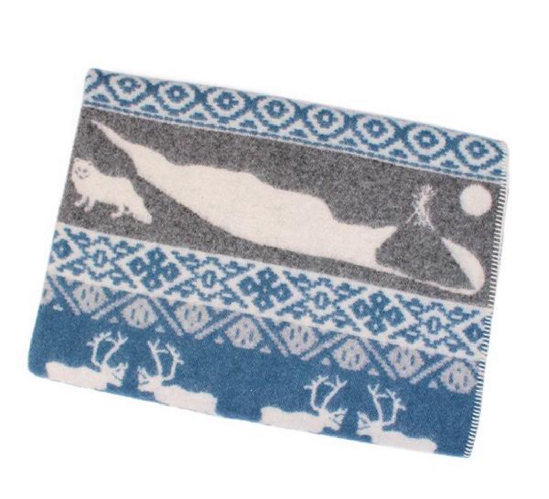 【新品未使用】ACTUS伊勢丹取扱い☆KLIPPANブランケット130×180