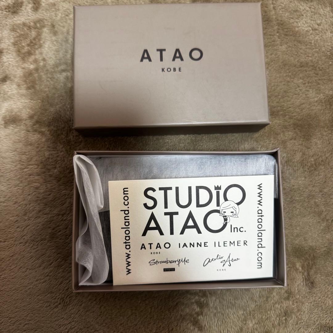 ATAO アタオ キーケース ケース 3連 レザー 黒