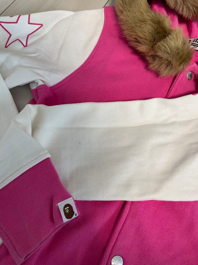 A Bathing Ape ピンク パーカー XS